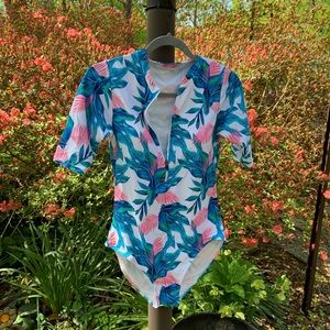 Woman’s one piece bathing suit